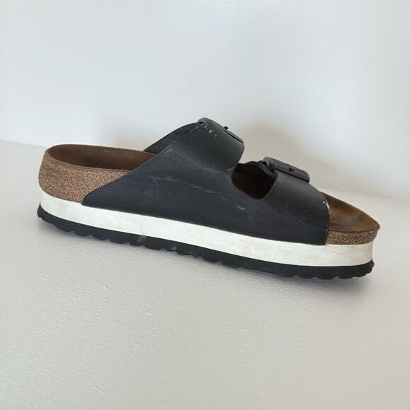 Birkenstock Arizona Sandal Habana black Oiled Leather size 8  genuine spain‎ - Picture 5 of 6